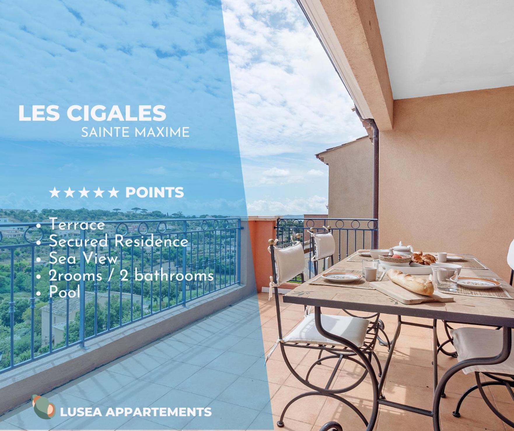 Les Cigales, Superbe Vue - Golfe De Sainte-Maxime Apartment Exterior photo